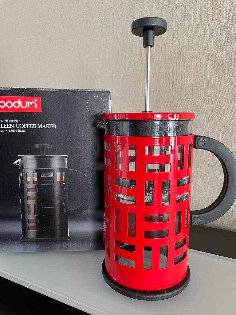 French Press - Coffee Maker - Bodum 11195-294, Verzenden, Koffiemachine, Zo goed als nieuw, 4 tot 10 kopjes