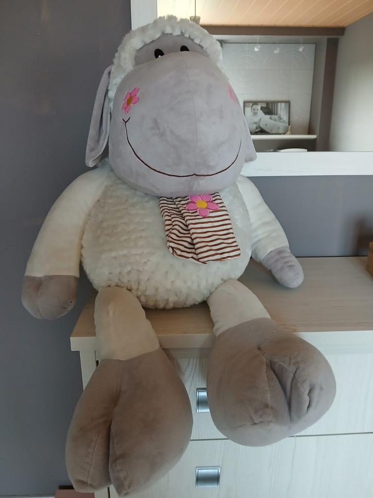 Te koop pluchen schaap ongeveer 55cm, Kinderen en Baby's, Speelgoed | Knuffels en Pluche, Ophalen