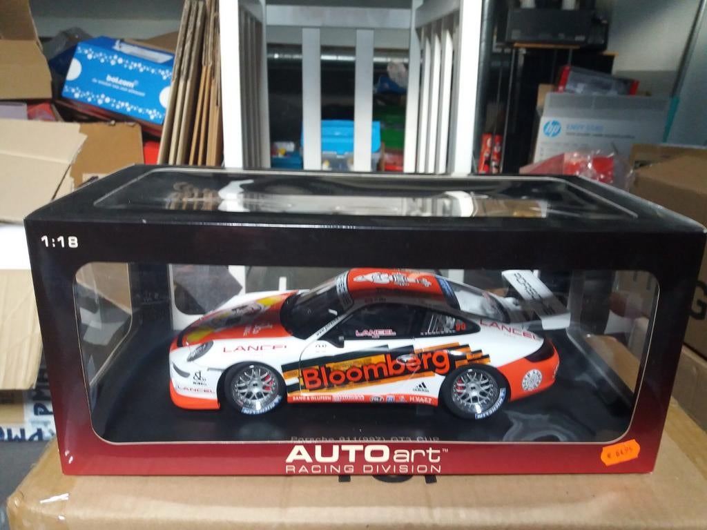 Autoart 1/18 Porsche 911 997 GT3 CUP PMA #98, Hobby en Vrije tijd, Modelauto's | 1:18, Zo goed als nieuw, Auto, Autoart, Ophalen of Verzenden