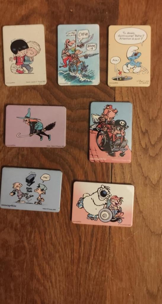 7 magnets BD cap 48 - 2005., Enlèvement ou Envoi, Autres personnages, Comme neuf, Image, Affiche ou Autocollant