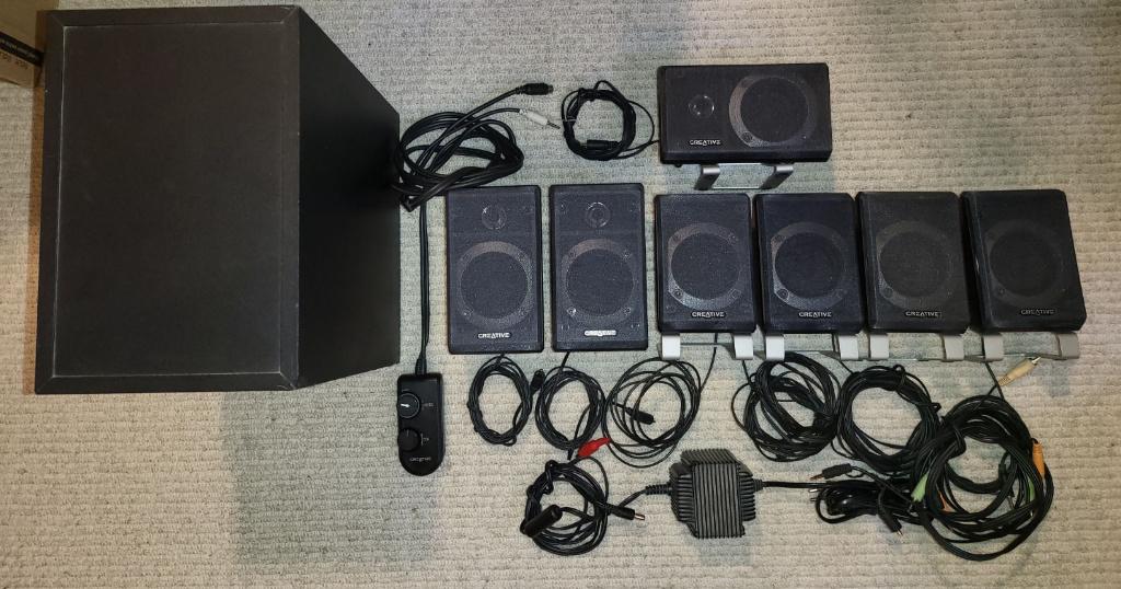 Creative Inspire T7900 7.1 Son PC, Enlèvement, Utilisé, Ensemble surround complet