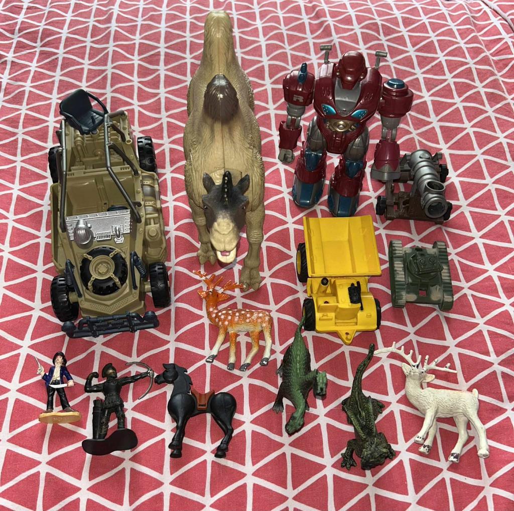 À vendre Lot de jouets, figurines, animaux, véhicules, Enlèvement, Comme neuf