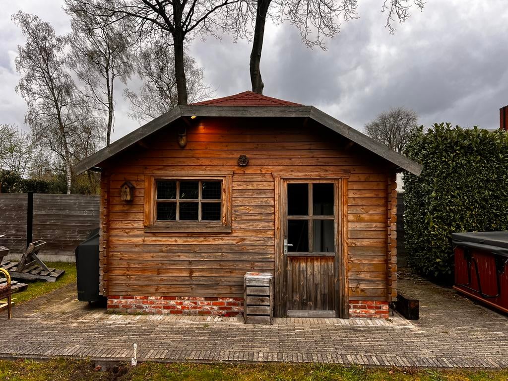Houten tuinhuis, Tuin en Terras, Tuinhuizen, Ophalen, Gebruikt, Tuinhuis, 1 raam