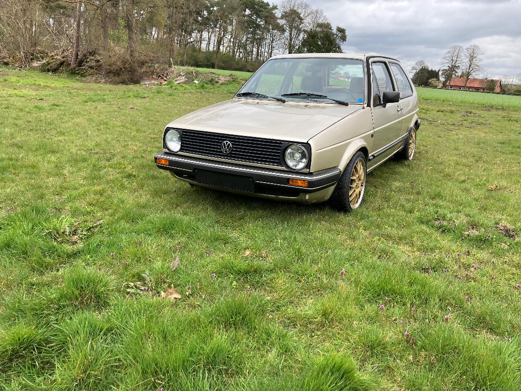 Golf 2 vr6 1986 polar zilver, Auto's, Voorwielaandrijving, 4 zetels, Stof, Bruin