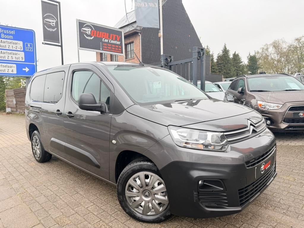 Citroen Berlingo Dubbele Cabine 1.2i 2020 Automaat 075000km, Achat, Euro 6, Entreprise, Entretenue par le concessionnaire