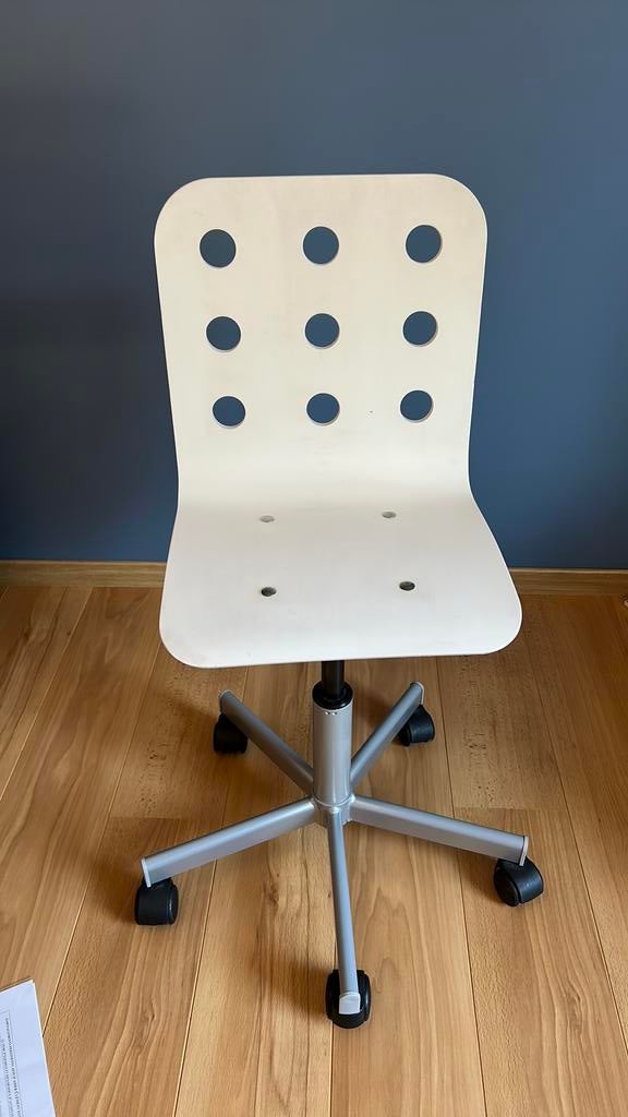 Chaise de bureau Ikea modèle Jules blanche, Maison & Meubles, Enlèvement, Comme neuf, Chaise de bureau