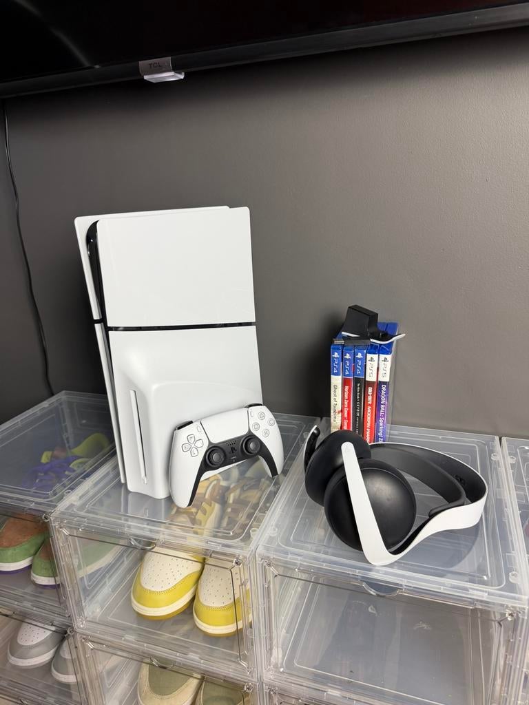 Pack sony console / casque / jeux, Enlèvement, Comme neuf, Playstation 5