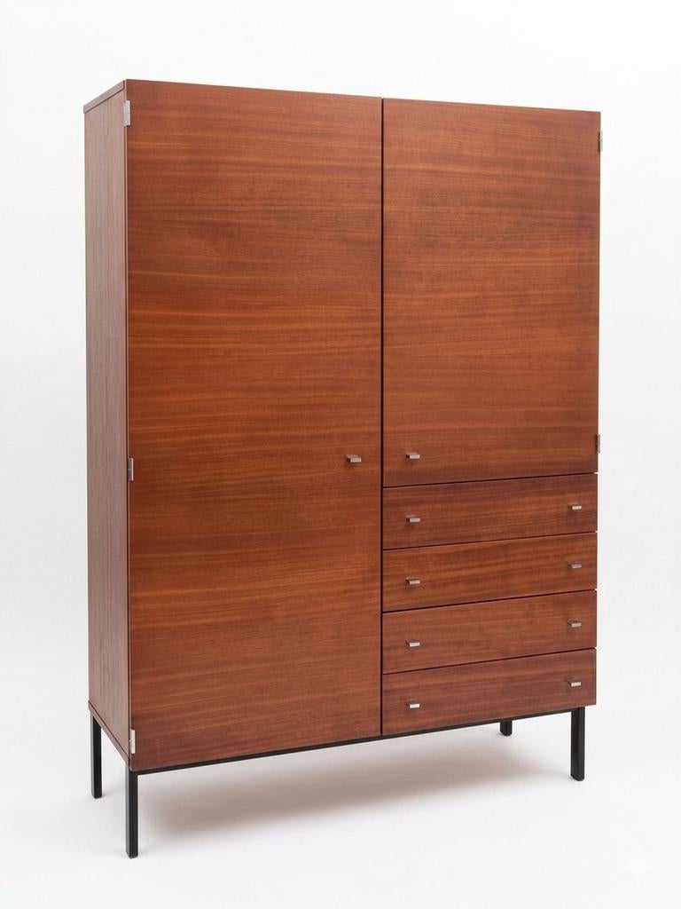 Garde robe Pierre Guariche pour Meurop 1960s, Enlèvement, Comme neuf, Teck