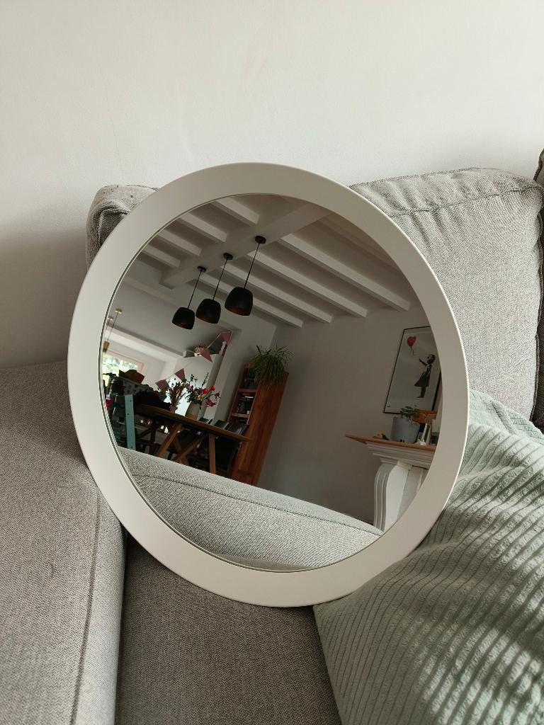Spiegel Ikea Langesund, Huis en Inrichting, Woonaccessoires | Spiegels, Ophalen, Zo goed als nieuw, Rond, 50 tot 75 cm