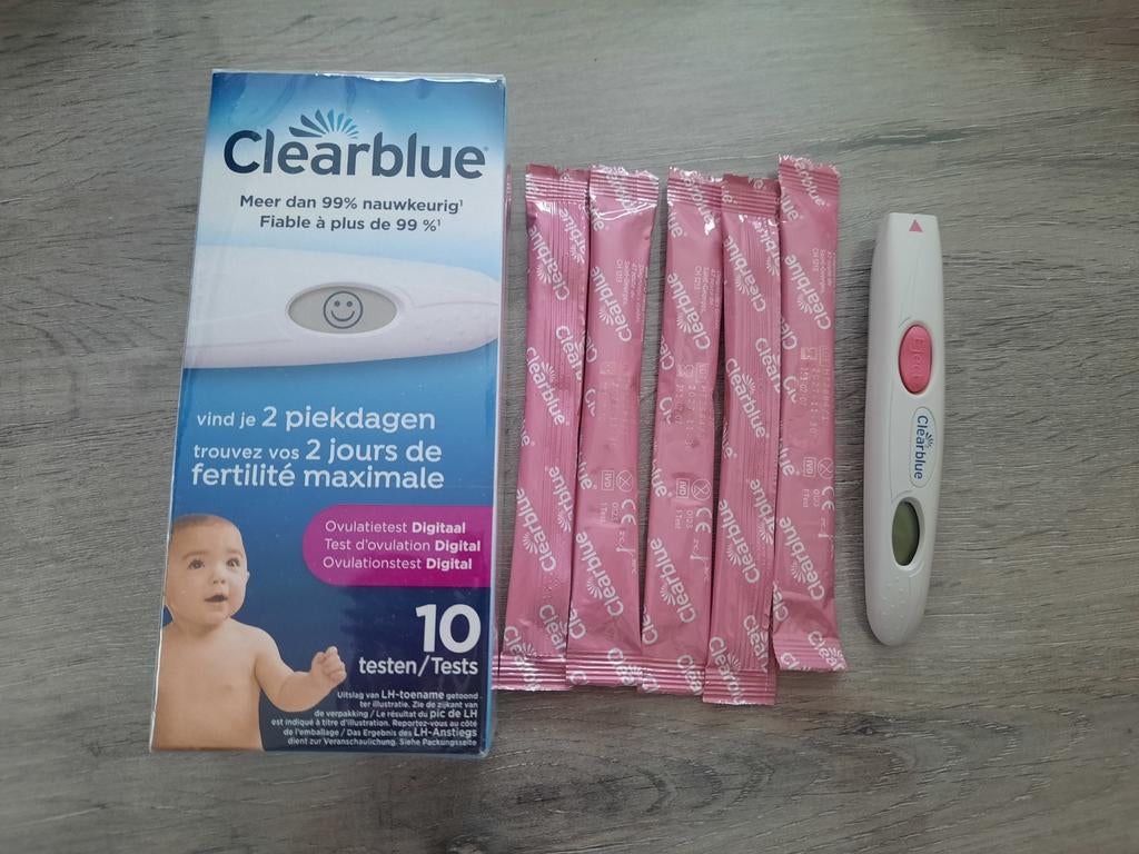 15 tests d'ovulation numériques Clearblue (2 jours de pointe, Livres, Enlèvement ou Envoi