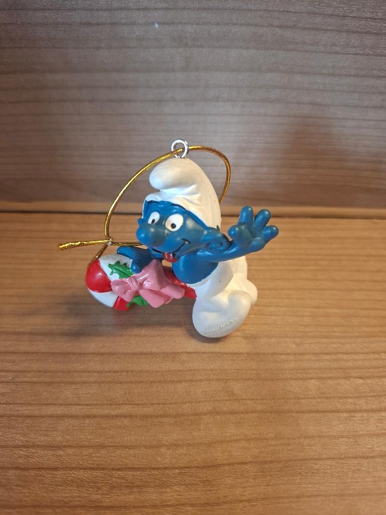 Smurfen: Kerstsmurf op zuurstok MET koord!(51907), Verzamelen, Ophalen of Verzenden, Zo goed als nieuw