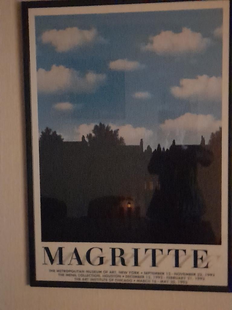 Magritte posterframe, Verzamelen, Posters, Ophalen, Rechthoekig Staand, Met lijst, Nieuw