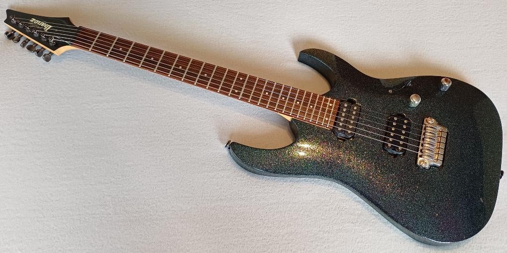 Ibanez Prestige RGA121H Deep Ocean made in Japan 2007, Ophalen, Zo goed als nieuw, Solid body, Ibanez