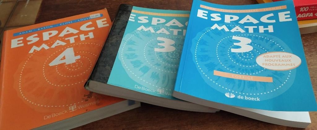 livres scolaire de math(3), Enlèvement, Utilisé, Secondaire