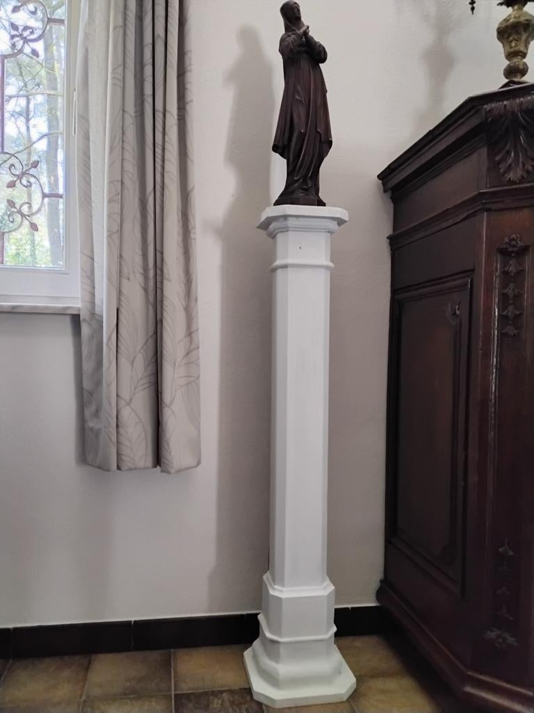 Heilige beeld met sokkel, Antiek en Kunst, Antiek | Religieuze voorwerpen, Ophalen