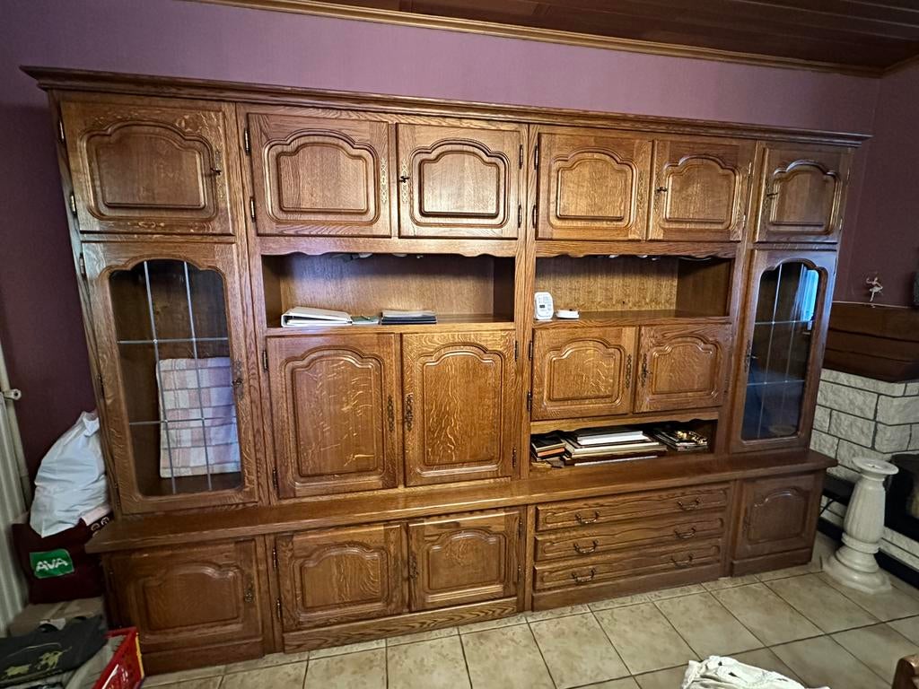 Eiken meubels + salon te koop, Ophalen, Zo goed als nieuw