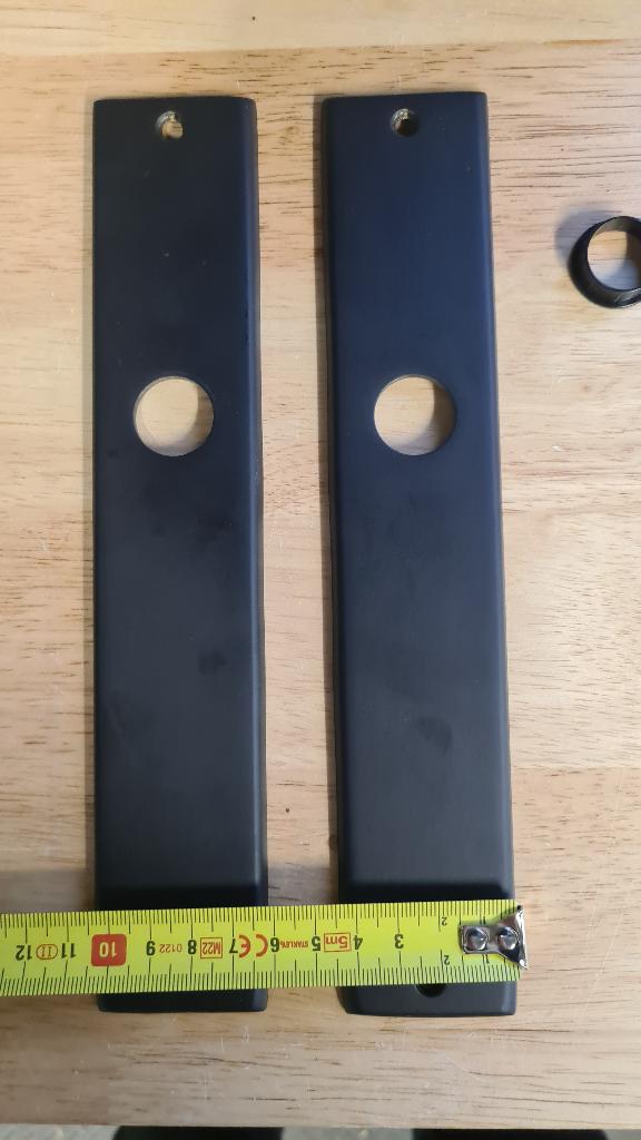 Zwarte deurklinken Nieuw. Intersteel 5x., Ophalen of Verzenden, Nieuw, IJzer, Klink of Kruk