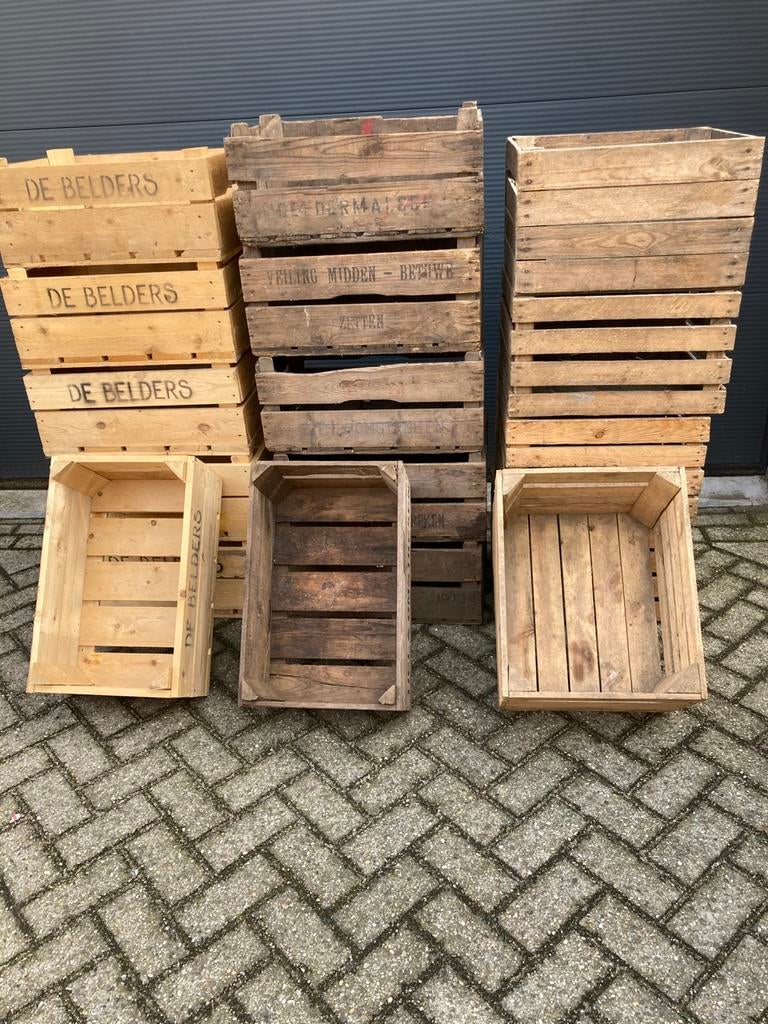 Fruitkisten ,veilingkisten nu 10 voor 60 euro, Huis en Inrichting, Ophalen, Gebruikt