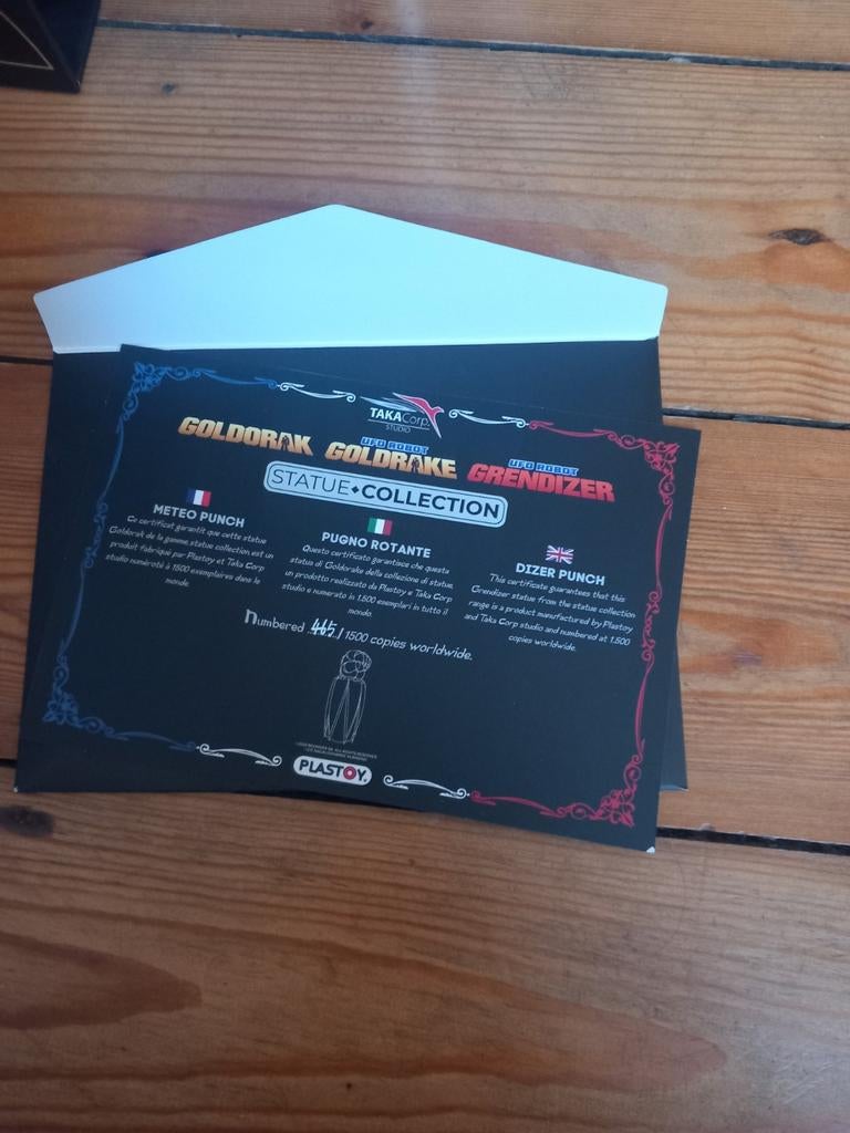 Goldorak fulguropoint collector limited edition neuf