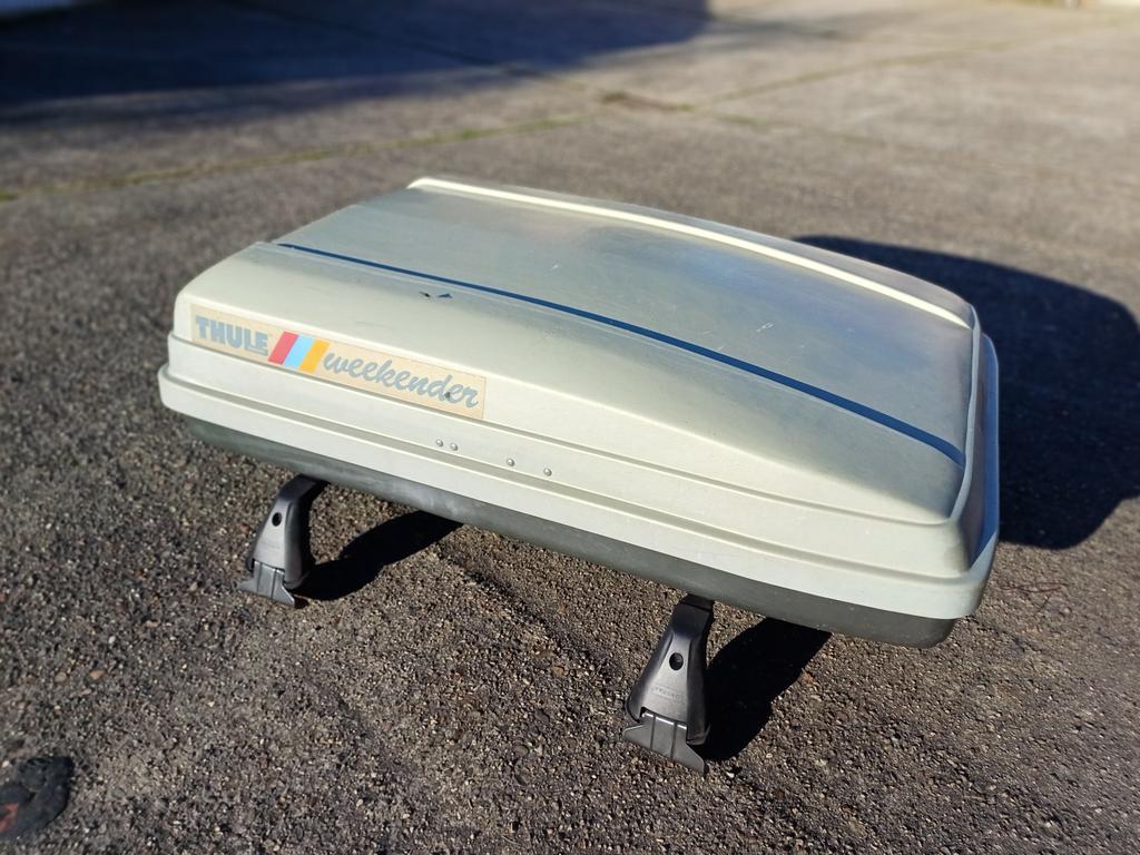Thule dakkoffer met dakdragers, Auto diversen, Dakkoffers, Ophalen, Gebruikt