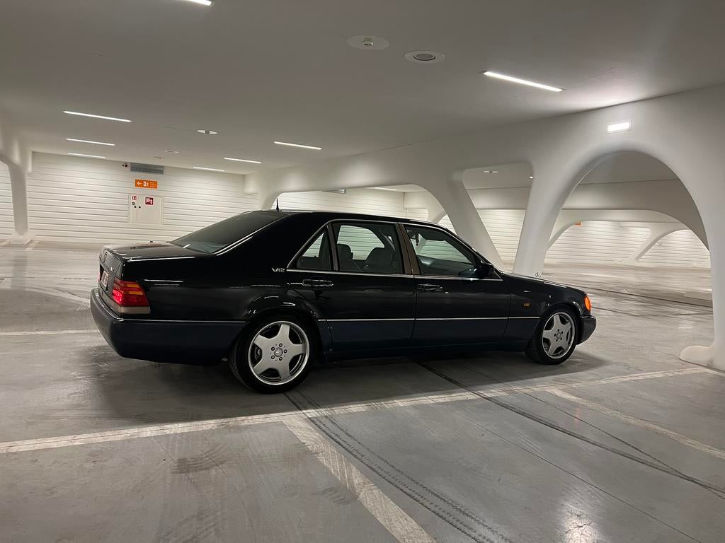 Mercedes 600SEL W140 full options, Auto's, 4 deurs, Achterwielaandrijving, Blauw, Leder