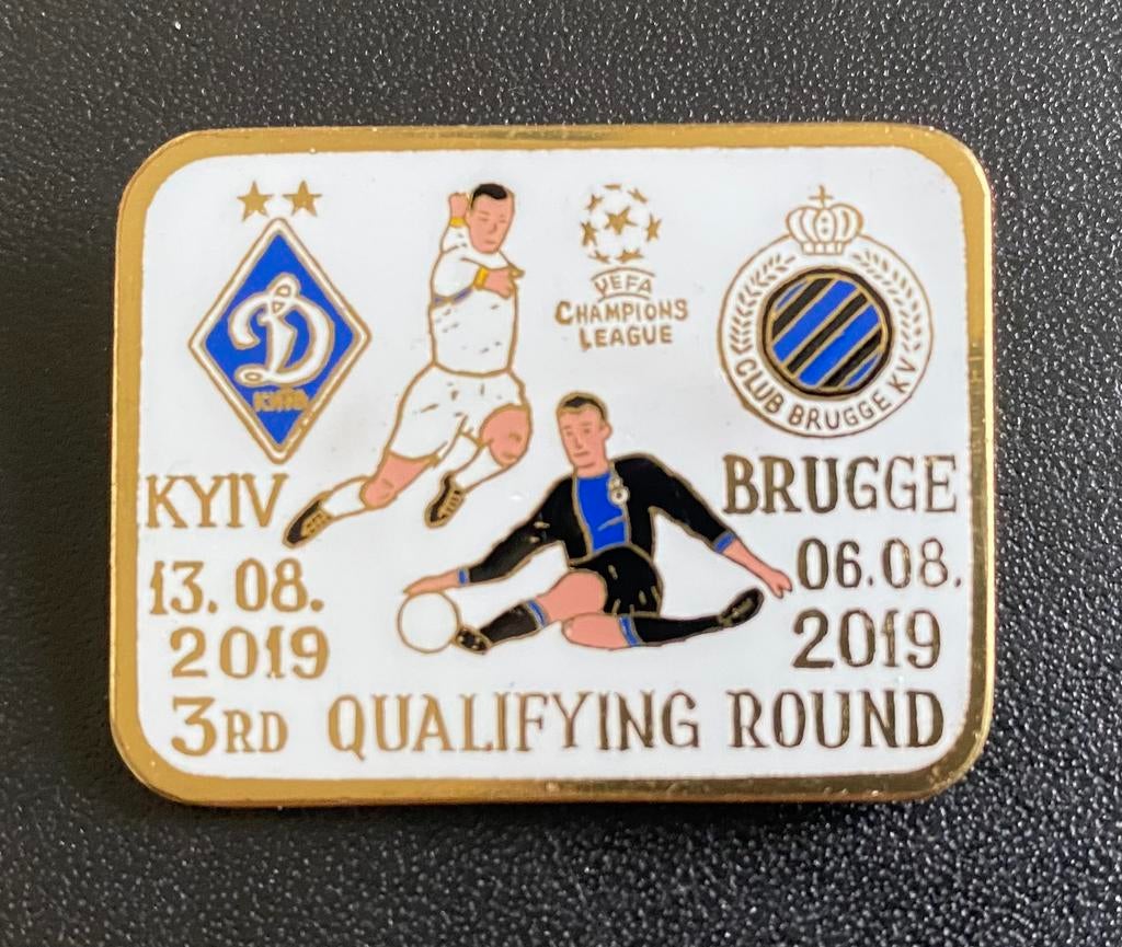 Épinglette rare 2019 Dynamo Kiev Kyiv Club Bruges FC Bruges, Collections, Enlèvement ou Envoi, Comme neuf