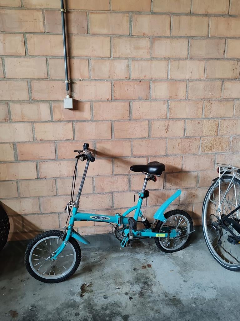 Plooifiets baby blauw, Enlèvement