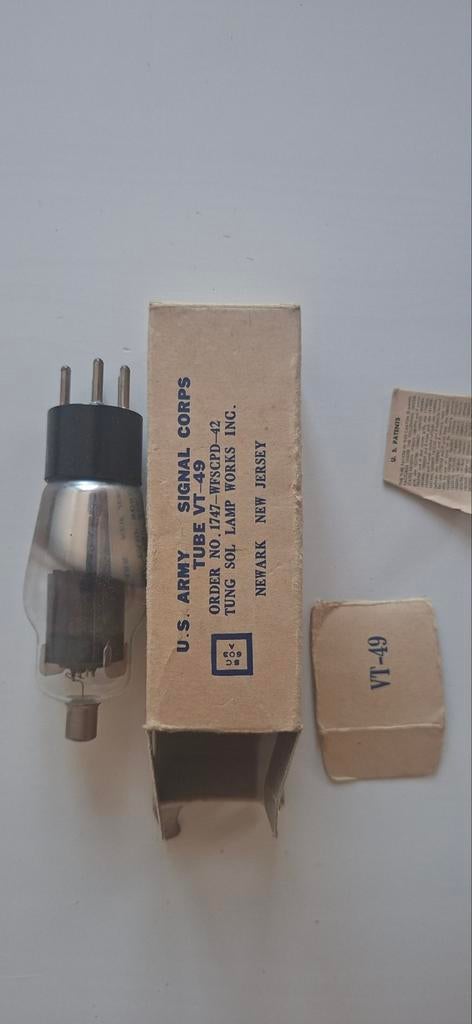 WW2 radio lamp USA, Verzamelen, Militaria | Tweede Wereldoorlog, Landmacht, Overige typen, Ophalen