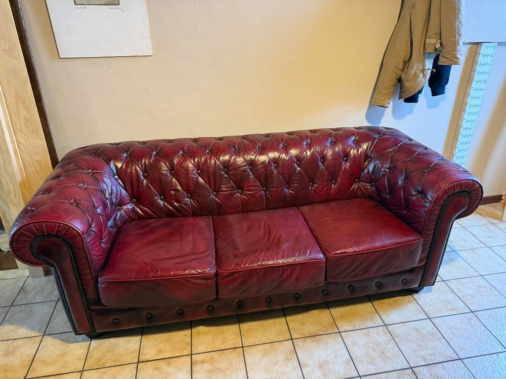 Canapé Chesterfield, Maison & Meubles, Trois personnes, Moins de 75 cm, Moins de 150 cm, Chesterfield