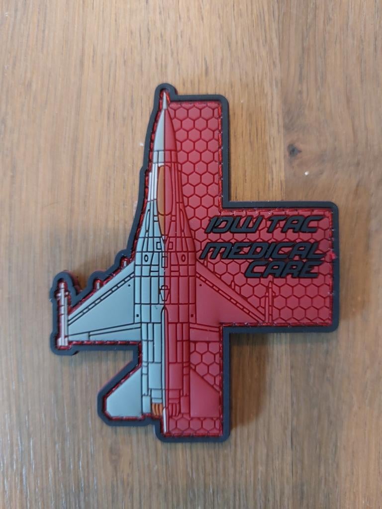 Patch Belgian Air Force 10 W Tac medical care, Verzamelen, Verzenden, Luchtmacht, Embleem of Badge