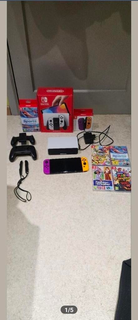 Nintendo switch oled + jeux et manette, Consoles de jeu & Jeux vidéo, Consoles de jeu | Nintendo Switch, Enlèvement, Switch OLED