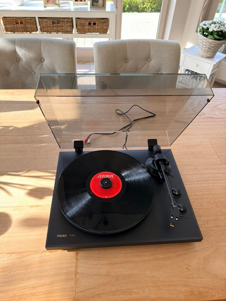 Platenspeler - Zwart, Audio, Tv en Foto, Platenspelers, Ophalen, Zo goed als nieuw, Platenspeler, USB-aansluiting