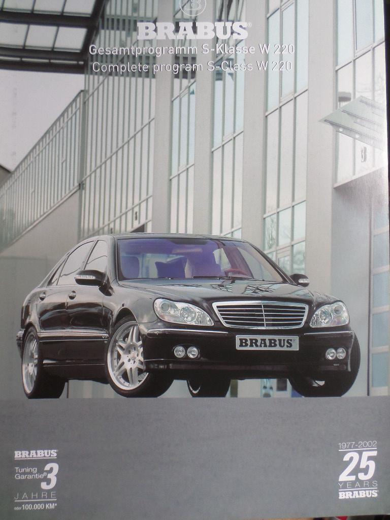 Mercedes Brabus S Klasse 2002 Brochure, Ophalen of Verzenden, Mercedes