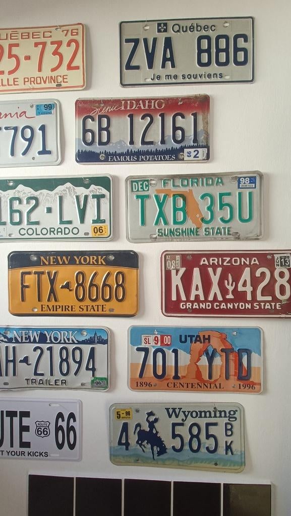 Plaque minéralogique vintage, Enlèvement, Comme neuf, Autres types