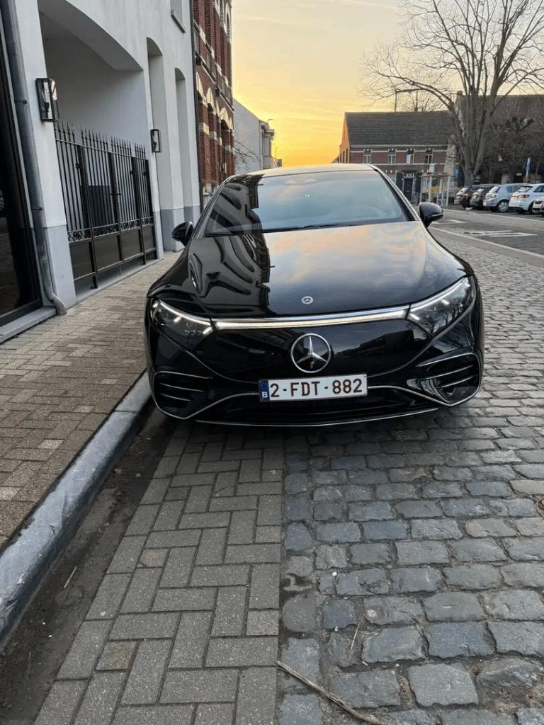 Mercedes-Benz EQS 450+, Automaat, Achterwielaandrijving, Zwart, Leder