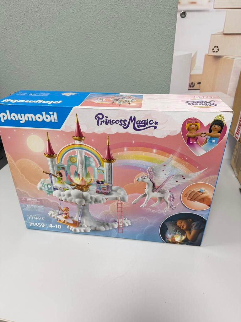 PLAYMOBIL Princess Magic Regenboogkasteel 71359 als nieuw !, Ophalen of Verzenden, Zo goed als nieuw, Complete set