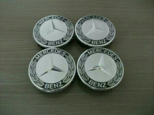 Jantes Mercedes, cache-moyeu (noir, bleu ou bleu foncé) 75mm, Enlèvement ou Envoi, Neuf