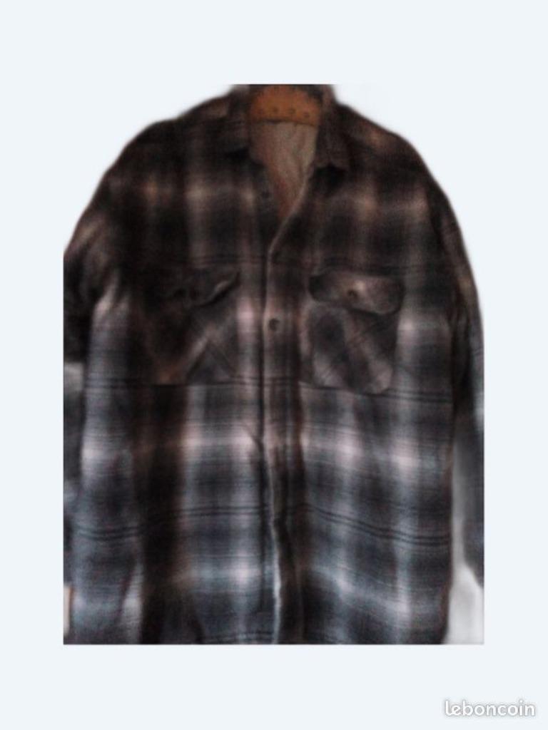 chemise flanelle épaisse pour homme, Enlèvement ou Envoi, Gris