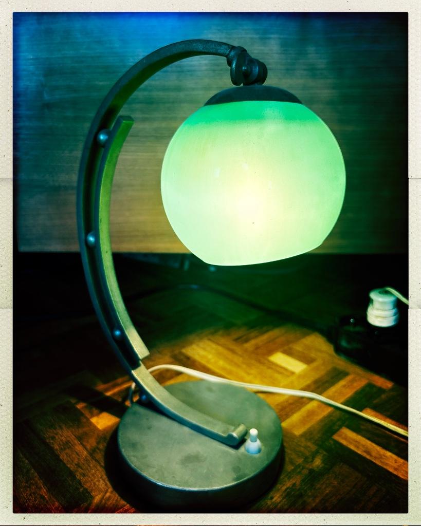 lampe de table Art Déco, Maison & Meubles, Lampes | Lampes de table, Enlèvement, Utilisé, Verre, Moins de 50 cm