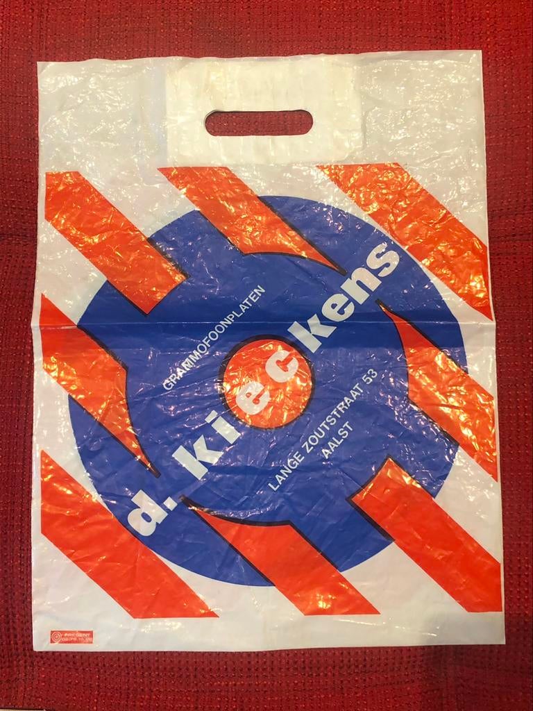 Oude vinyl platen zak Kieckens muziek Aalst, Ophalen of Verzenden, Zo goed als nieuw