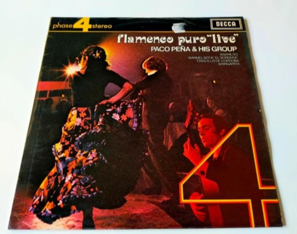 Vinyl LP Flamenco puro live Paco Peña folk folklore Spanje, Ophalen of Verzenden, 12 inch, Europees