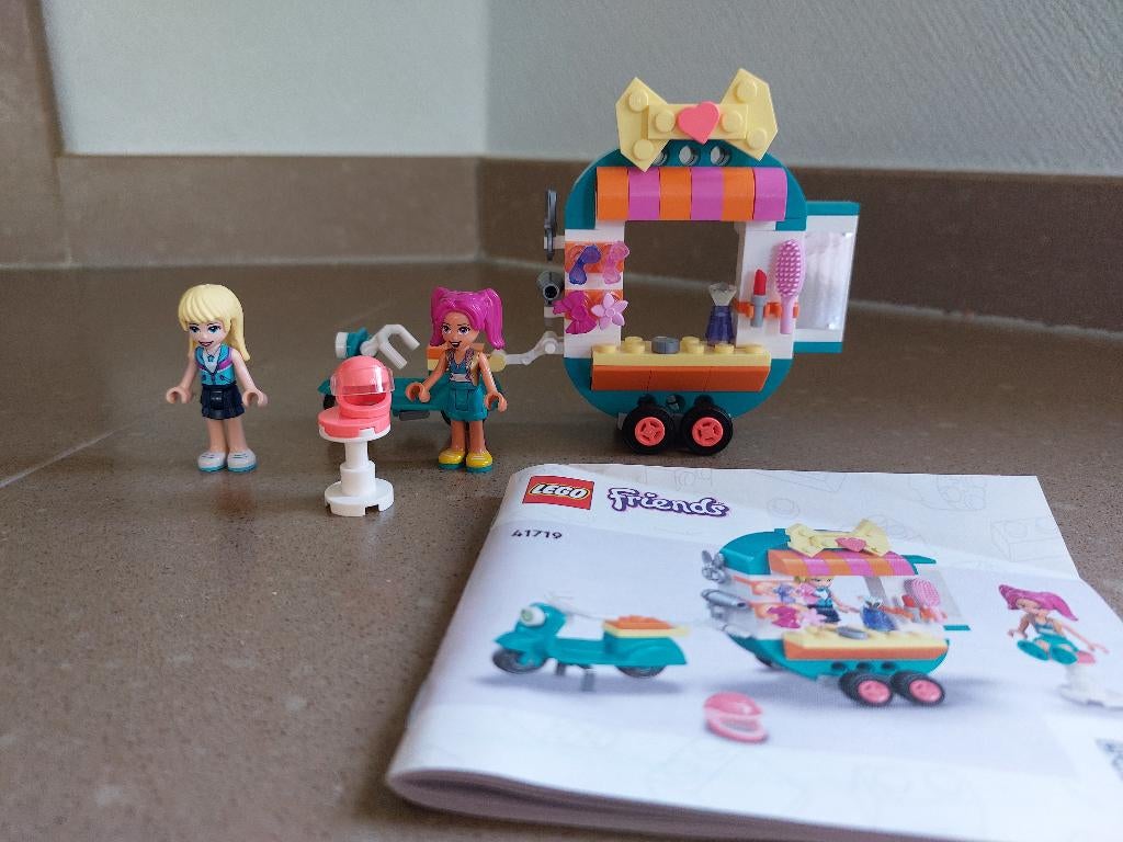 lego friends - mobiele modeboetiek (41719), Ophalen of Verzenden, Gebruikt, Complete set, Lego