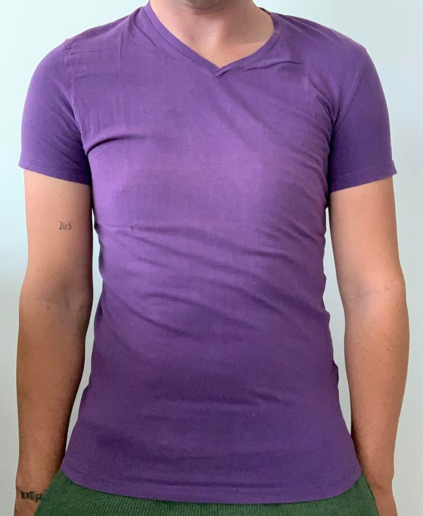 H&M t-shirt paars maat Medium, Kleding | Heren, T-shirts, Maat 48/50 (M), Paars, Ophalen of Verzenden, Zo goed als nieuw