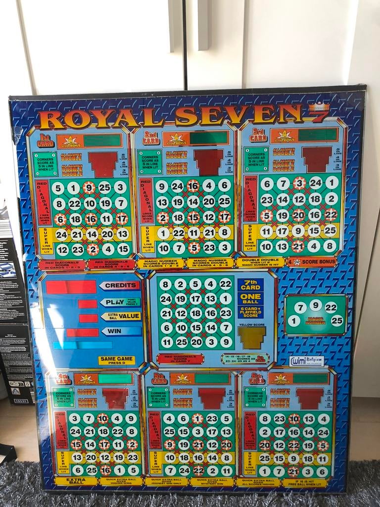 Verre à bingo Royal Seven., Enlèvement