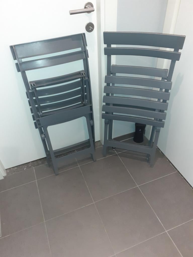 grosfillex bistro stoelen grijs (2st), Enlèvement