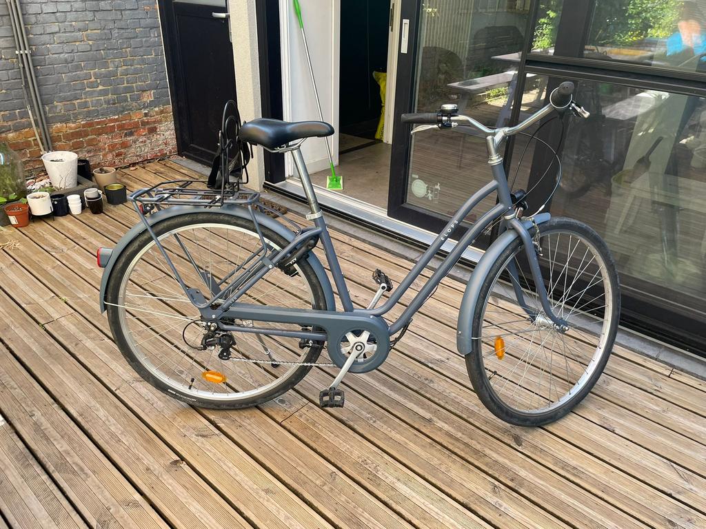 Stevige goed onderhouden meisjesfiets met bagedrager en slot, Fietsen en Brommers, Ophalen, Gebruikt