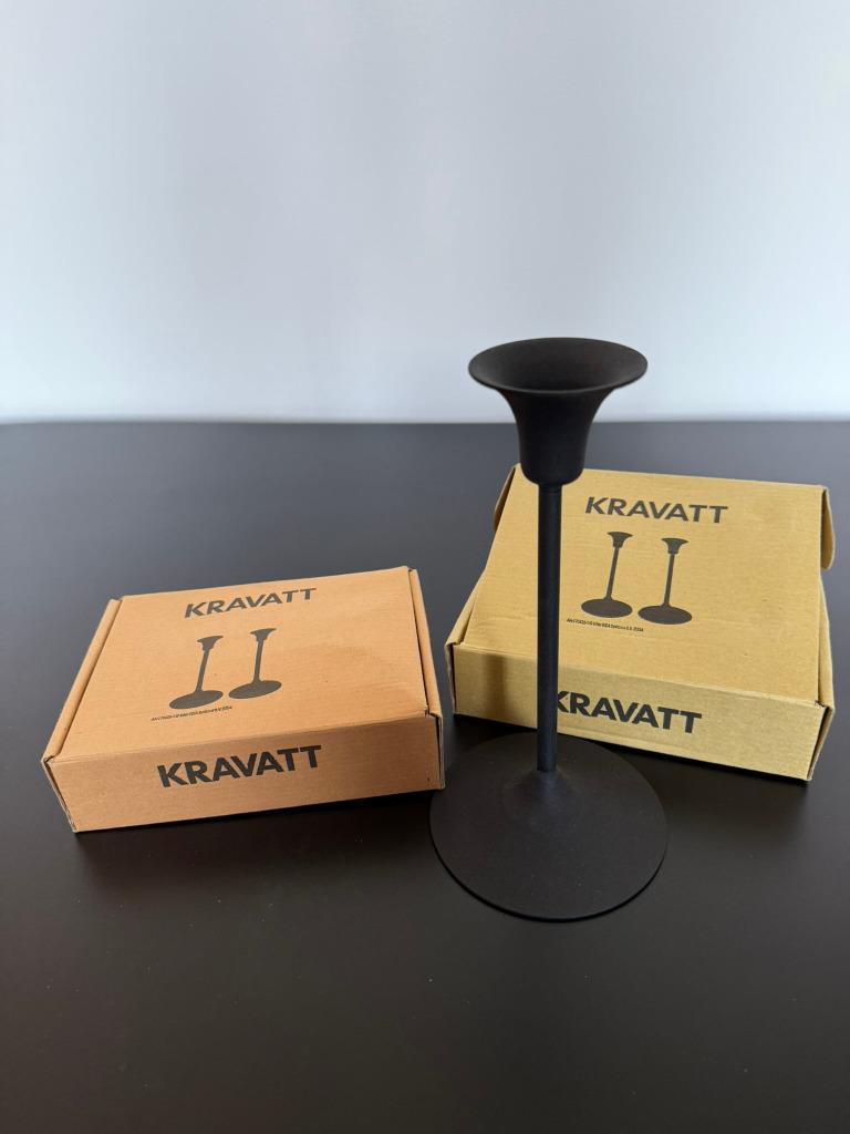 4 kandelaars Kravatt IKEA, Enlèvement ou Envoi, Comme neuf, Métal, Chandelier
