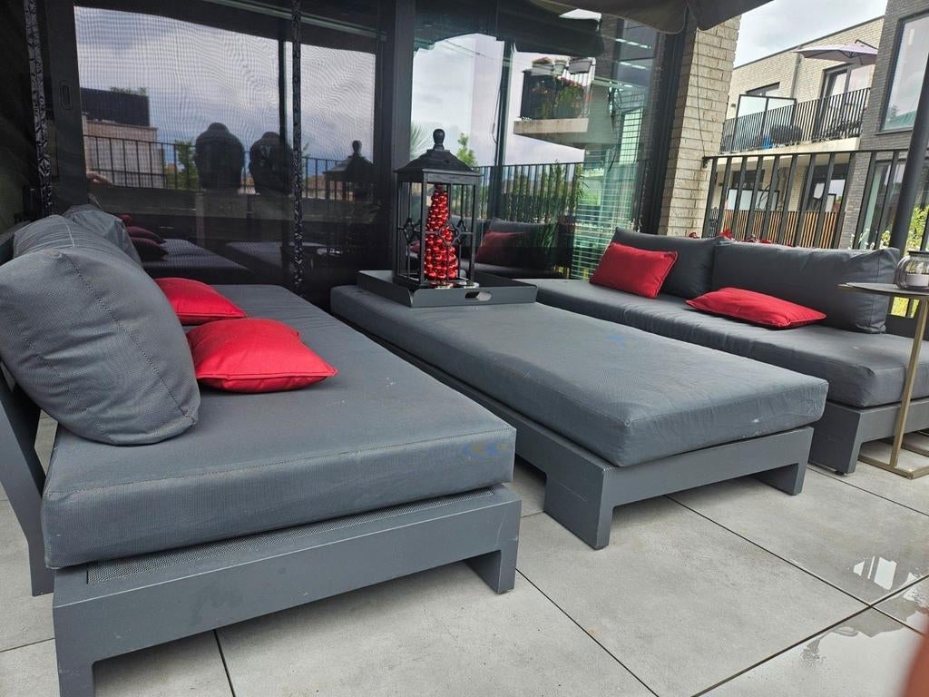 Ensemble de salon de luxe Brand Life anthracite, Jardin & Terrasse, Enlèvement, Comme neuf