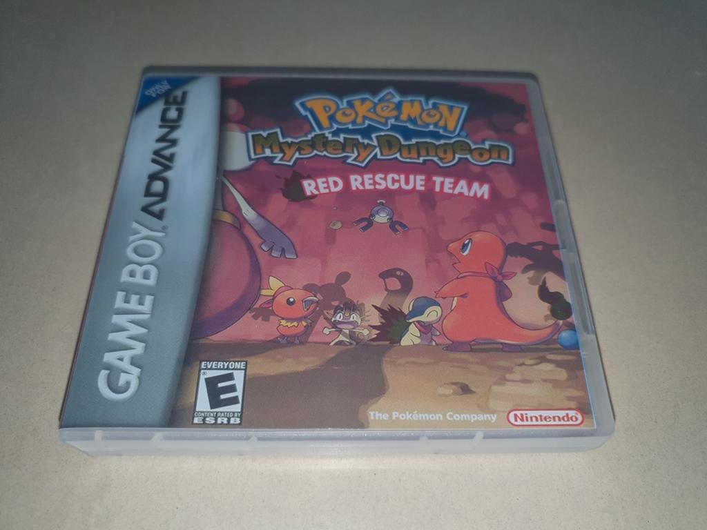 Pokemon Mystery Dungeon Red Rescue Team GBA Game Case, Envoi, Comme neuf