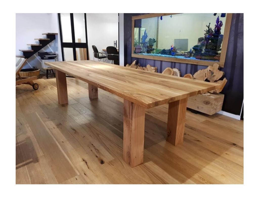 Eiken bureaublad met rechte rand, eiken werkblad, eiken blad, Huis en Inrichting, Tafels | Eettafels, Ophalen of Verzenden, Nieuw